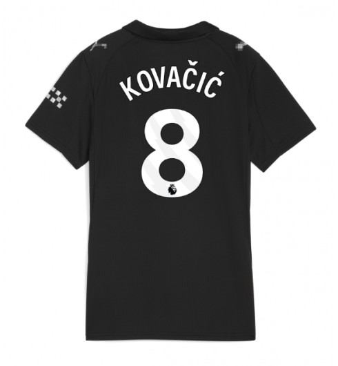 Ženske Nogometnih dresov Manchester City Mateo Kovacic #8 Gostujoči 2025-26 Kratki rokavi Ženske Nogometnih dresov Manchester City Mateo Kovacic #8 Gostujoči 2025-26 Kratki rokavi